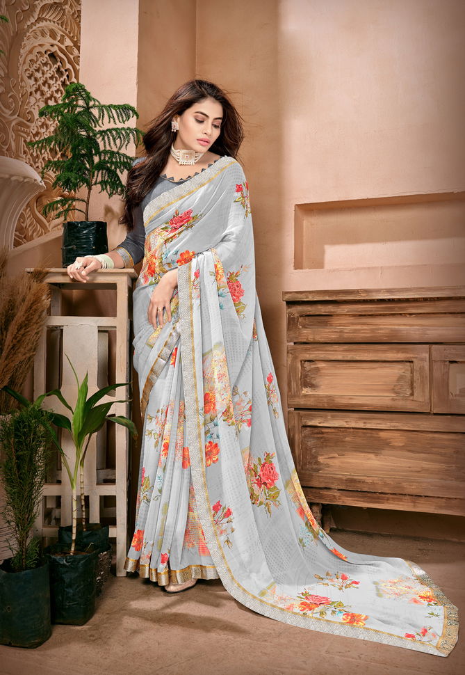 Jyoti S1602 Floral Printed Daily Wear Sarees Catalog
